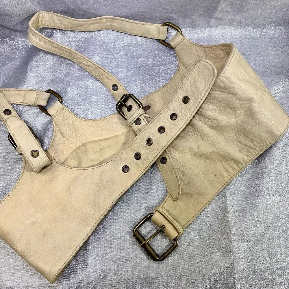 FREE PEOPLE Leather Corset Harness Size M